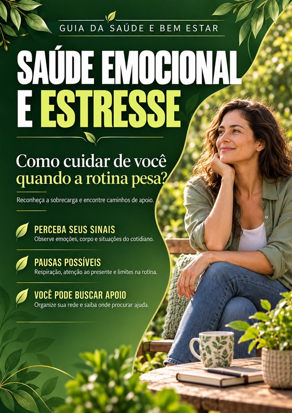 Capa Saúde emocional e estresse
