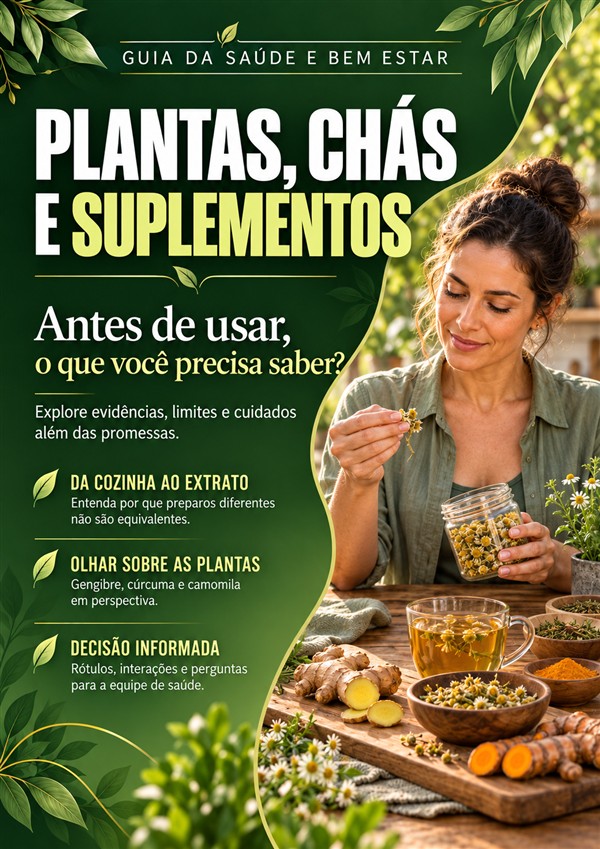 Capa Plantas, chás e suplementos