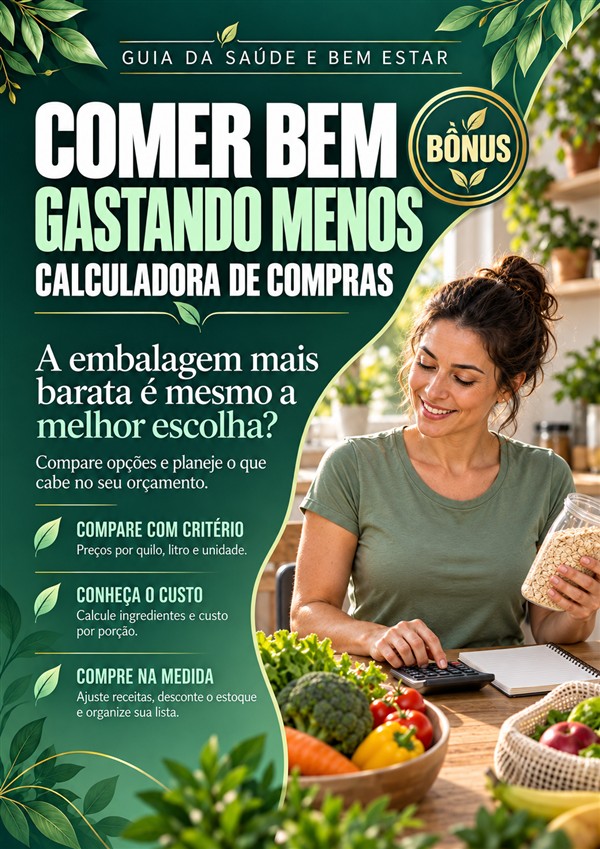 Capa do bônus Comer bem gastando menos